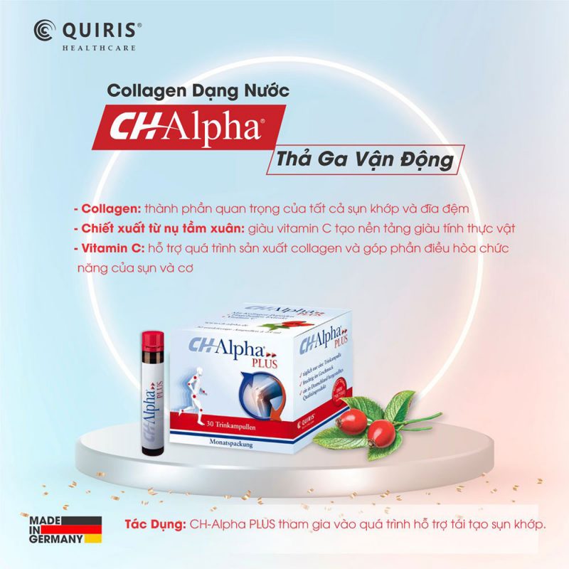 Trong Collagen Dạng Nước Quiris Ch-Alpha Plus Có Chứa Các Thành Phần Collagen Uống, Chiết Xuất Từ Nụ Tầm Xuân Và Vitamin C