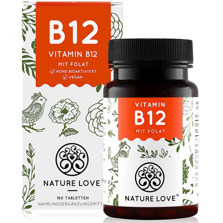 Nature Love Vitamin B12, 180 Viên, Phòng Chống Hỗ Trợ Thiếu Máu • EMSA