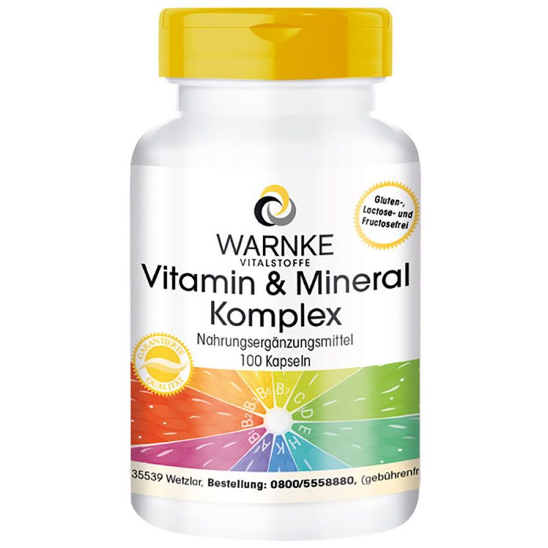 Viên uống vitamin và khoáng warnke vitamin und mineral komplex 100% hàng nội địa đức