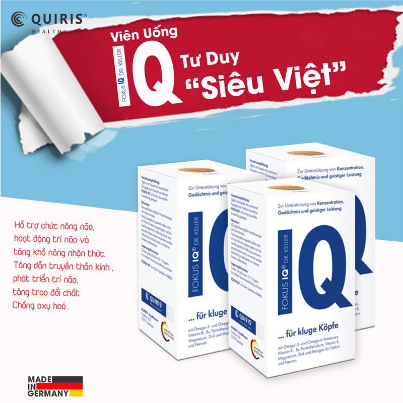Viên Uống Quiris Fokus Iq ® Là Sản Phẩm Chất Lượng Cao Của Quiris ® Healthcare